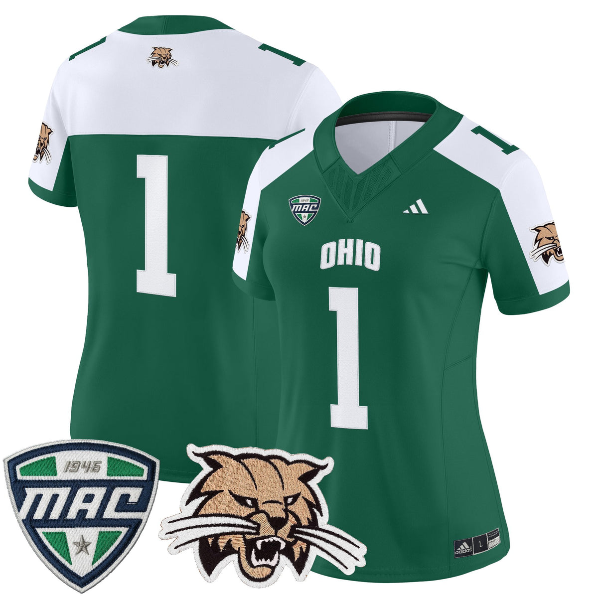 Women's Ohio Bobcats 2025 Vapor Limited Jersey - All Stitched