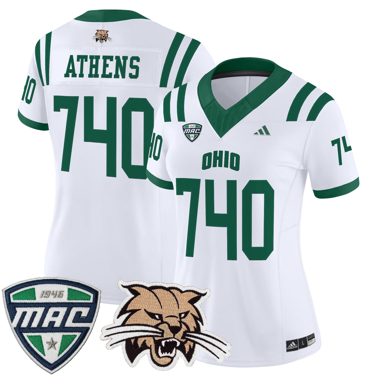 Women's Ohio Bobcats 2025 Vapor Limited Jersey - All Stitched