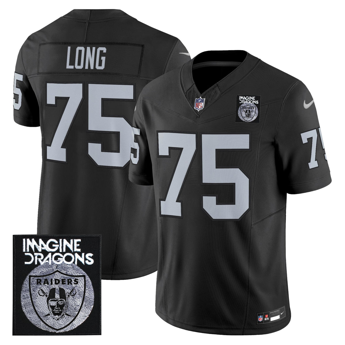 Men's Imagine Dragons x Las Vegas Raiders Vapor Limited Jersey - All Stitched