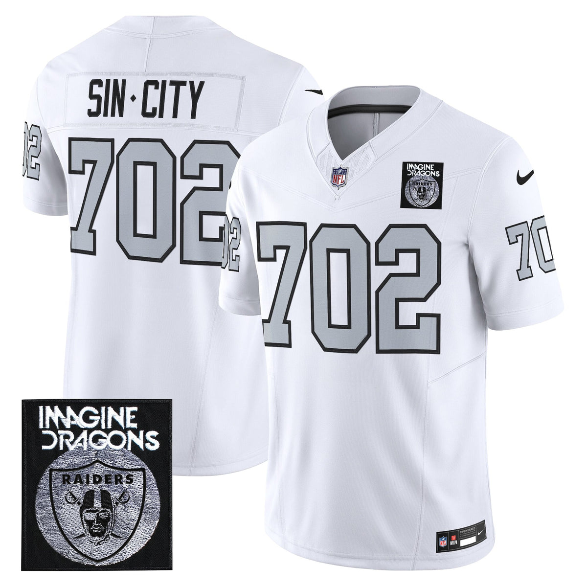 Men's Imagine Dragons x Las Vegas Raiders Vapor Limited Jersey - All Stitched