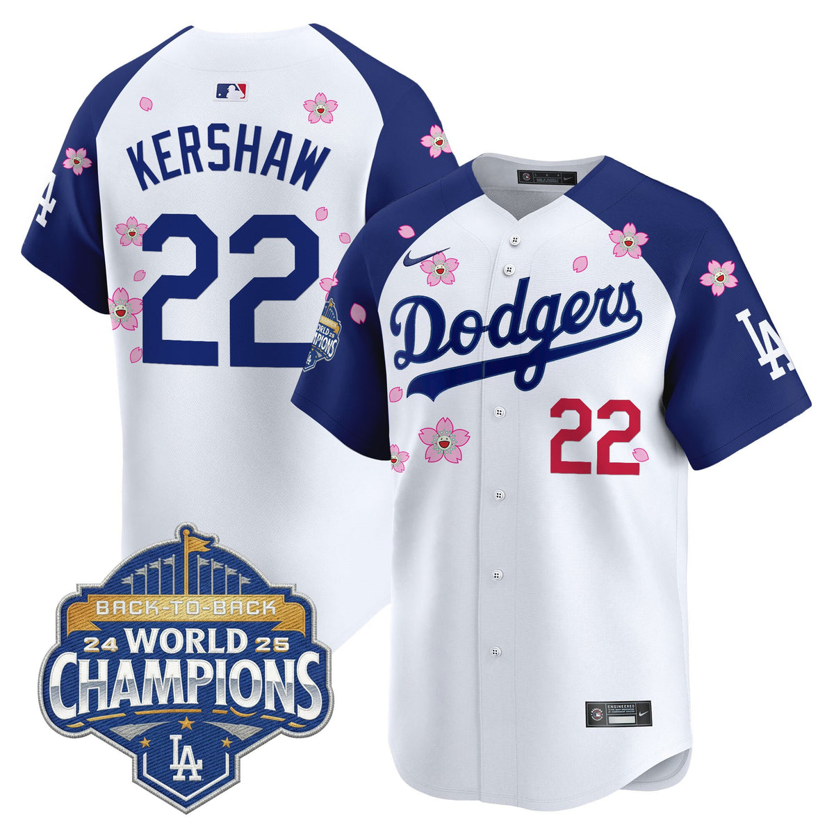 Men's Dodgers 2025 Back-To-Back Champions x Tokyo Series Vapor Premier Limited Jersey - Stitched