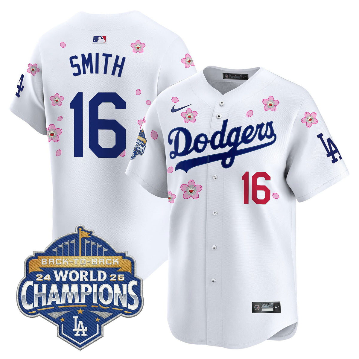 Men's Dodgers 2025 Back-To-Back Champions x Tokyo Series Vapor Premier Limited Jersey - Stitched