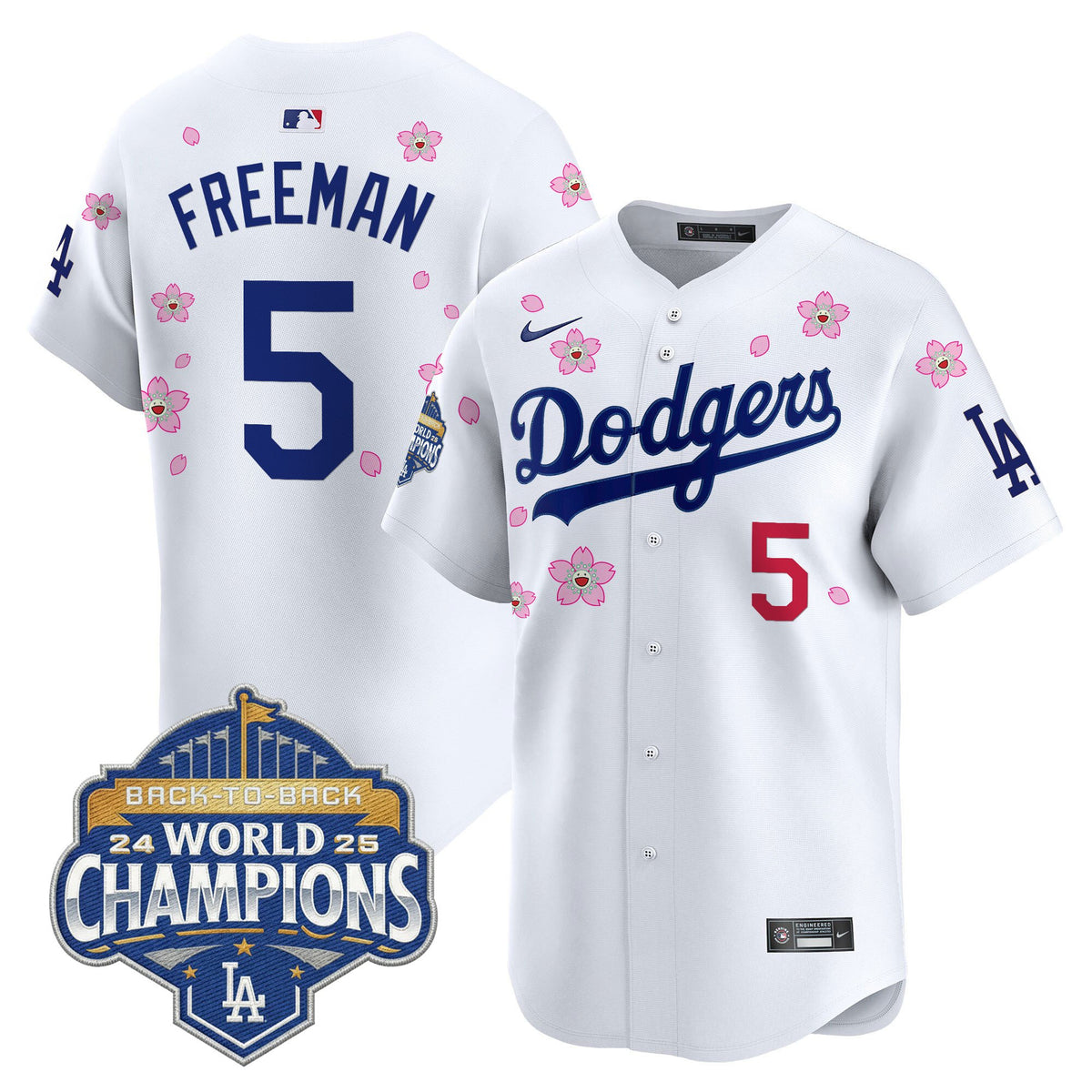 Men's Dodgers 2025 Back-To-Back Champions x Tokyo Series Vapor Premier Limited Jersey - Stitched