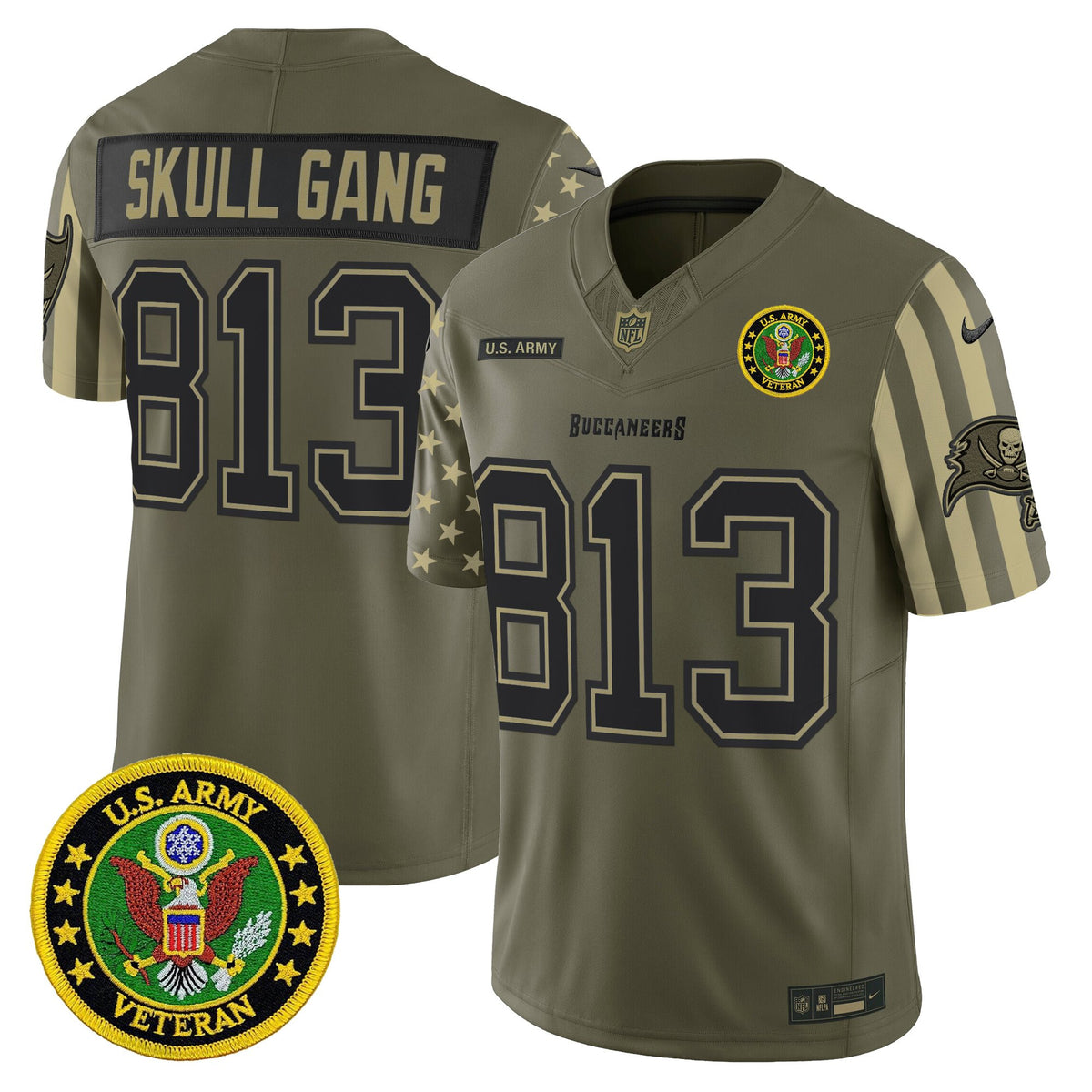 Men's Tampa Bay Buccaneers x U.S. Military Veteran Vapor Limited Jersey - All Stitched