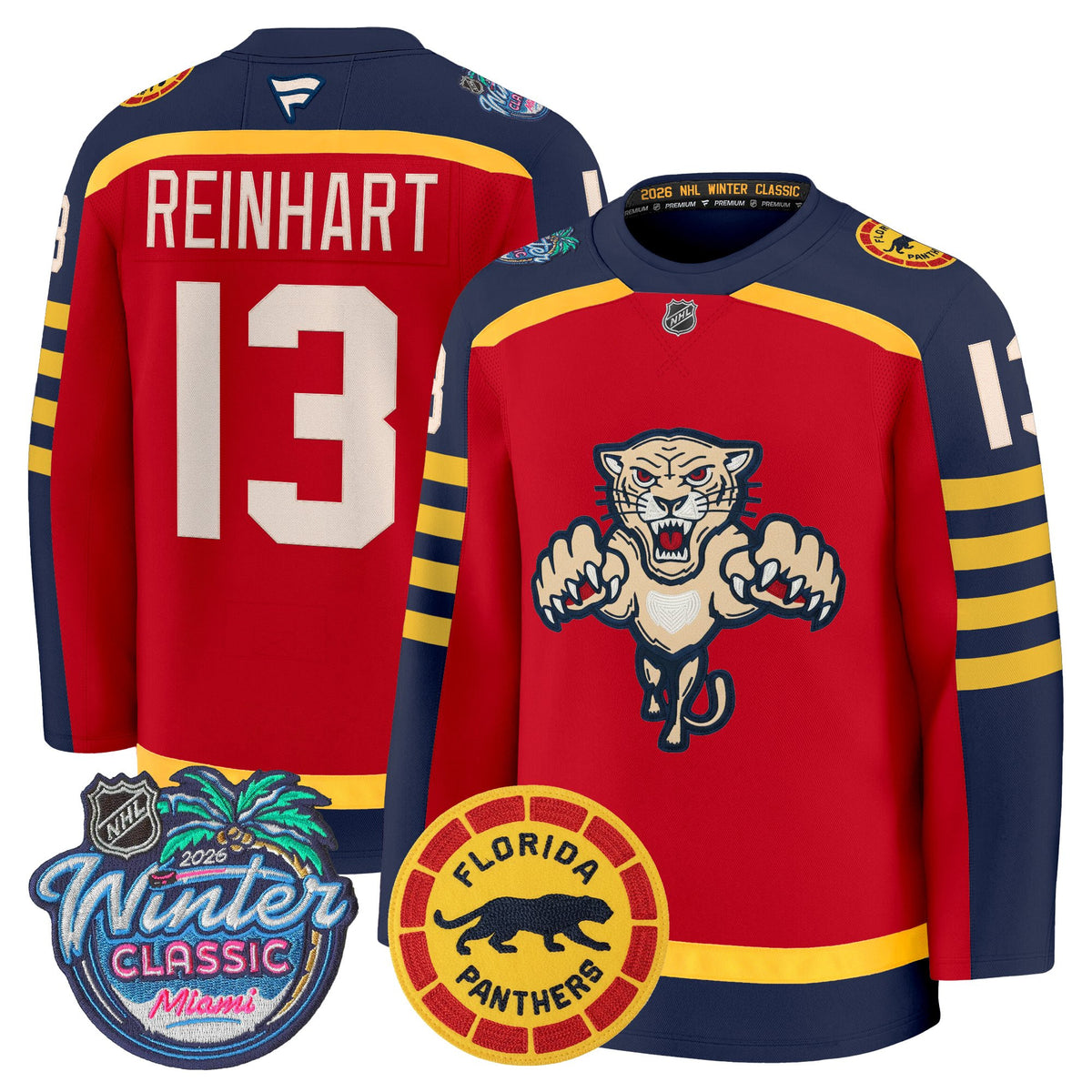 Florida Panthers 2026 Winter Classic Premium Jersey - All Stitched