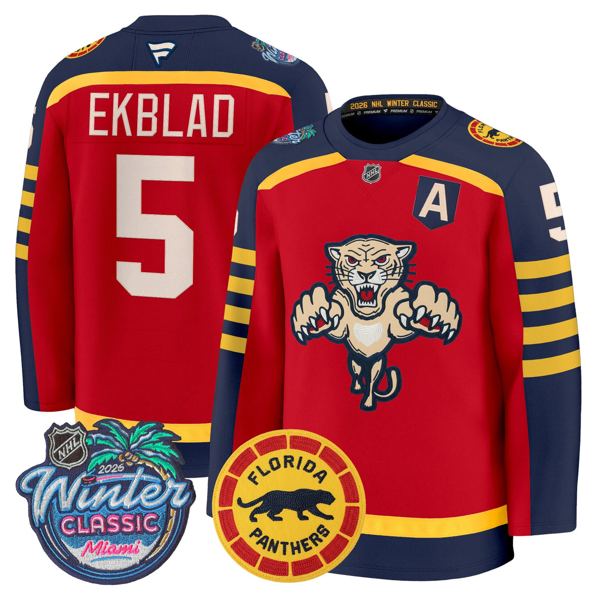 Florida Panthers 2026 Winter Classic Premium Jersey - All Stitched