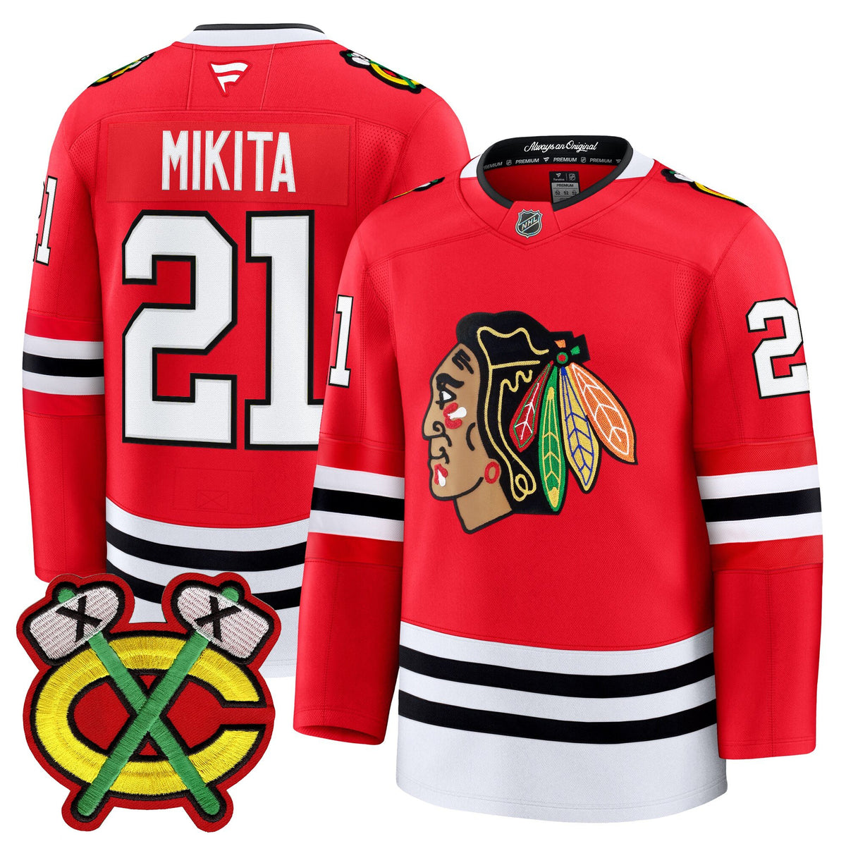Men's Chicago Blackhawks 2025/26 Premium Jersey - All Stitched