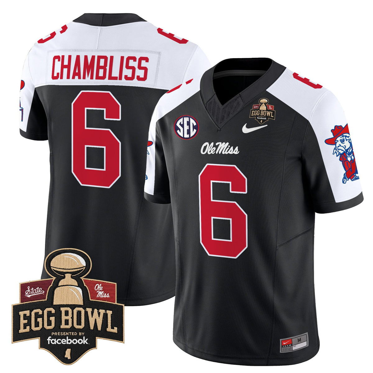 Men's Ole Miss Rebels 2025 Egg Bowl Vapor Limited Jersey - All Stitched
