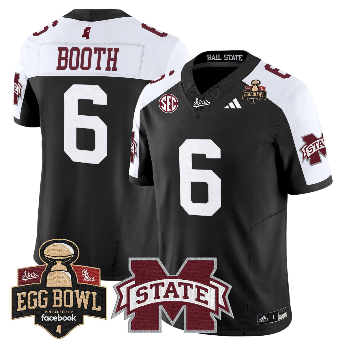 Men's Mississippi State Bulldogs 2025 Egg Bowl Vapor Limited Jersey - All Stitched