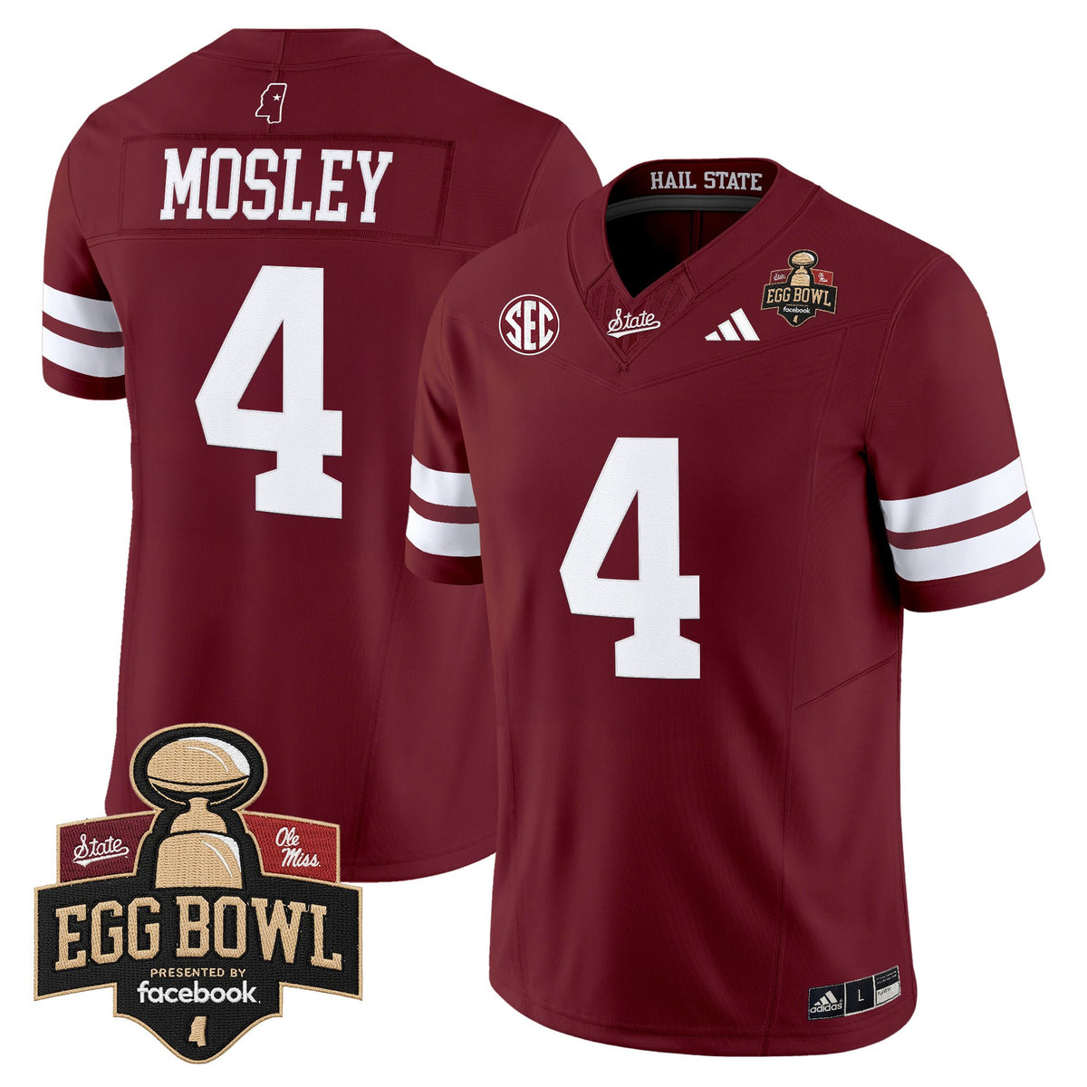 Men's Mississippi State Bulldogs 2025 Egg Bowl Vapor Limited Jersey - All Stitched