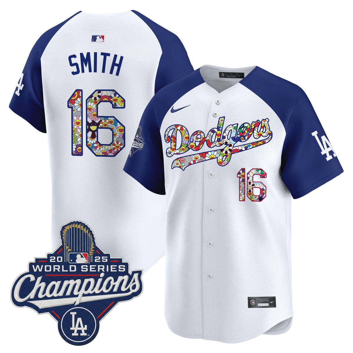 Men's Dodgers 2025 World Series Champions x Takashi Murakami Vapor Premier Limited Jersey - Stitched
