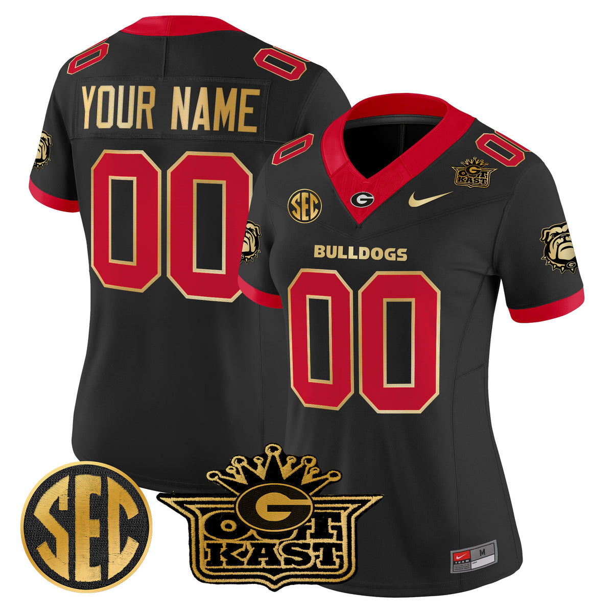 Outkast x Georgia Bulldogs Vapor Limited Custom Jersey - All stitched