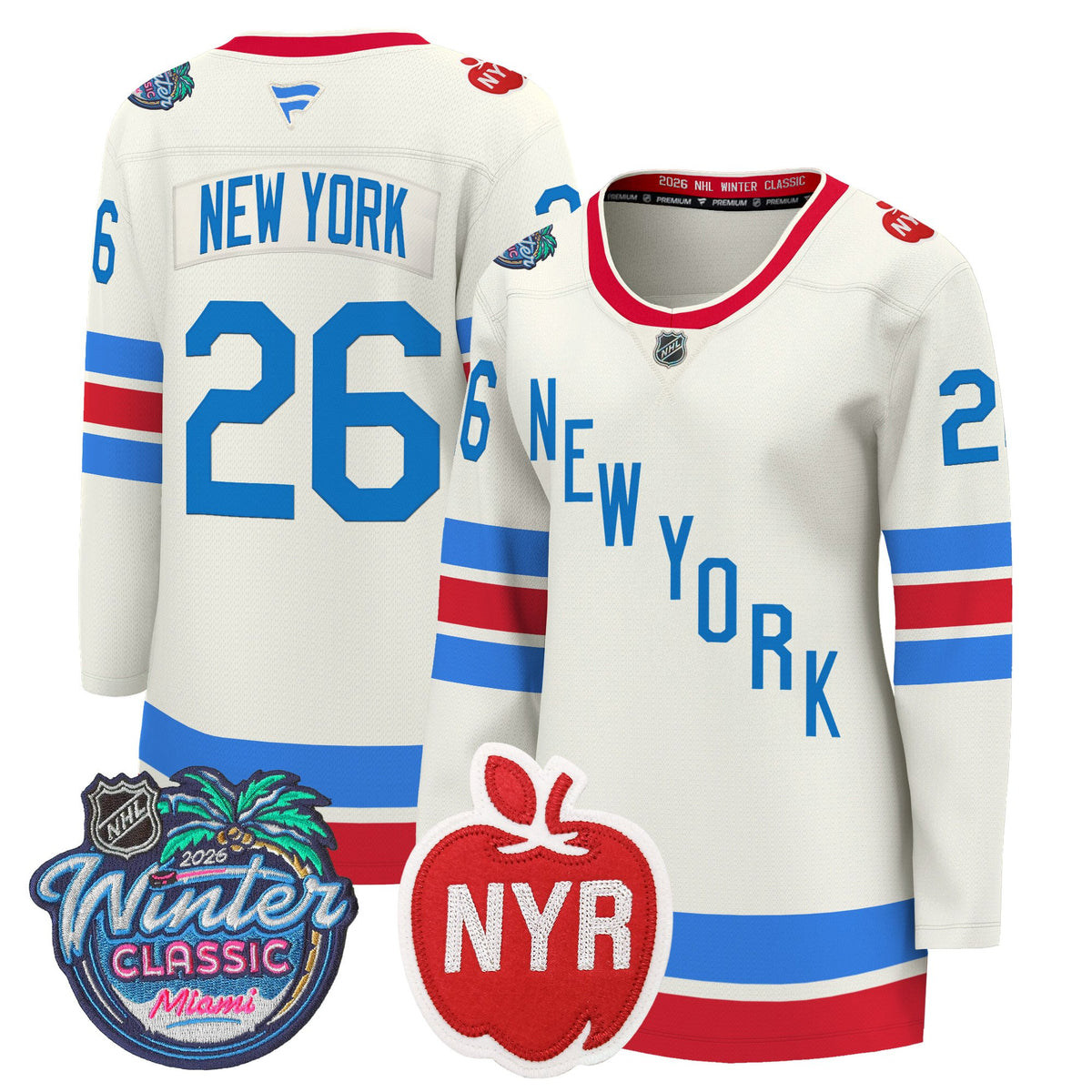 New York Rangers 2026 Winter Classic Premium Jersey - All Stitched