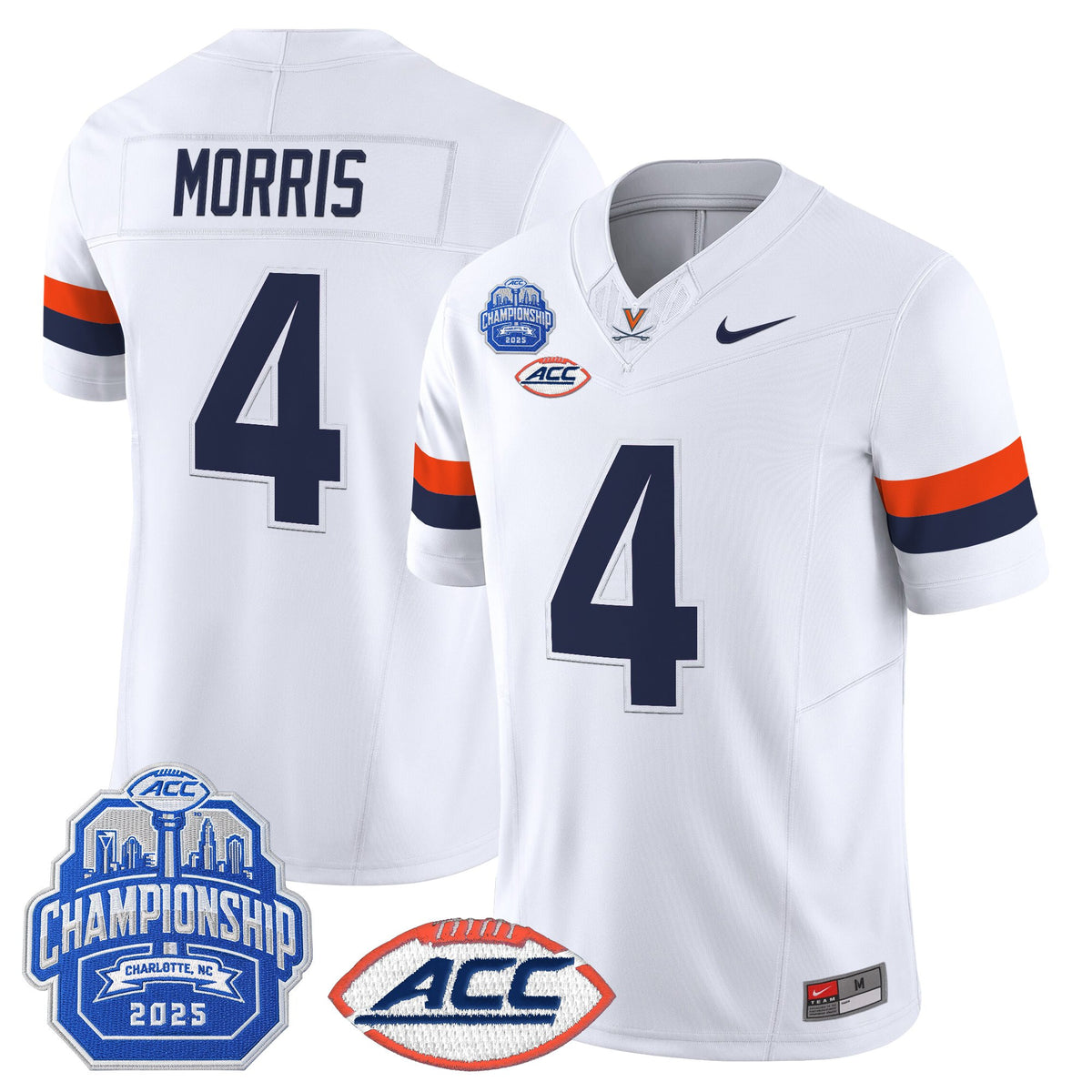 Men's Virginia Cavaliers 2025 ACC Championship Vapor Limited Jersey - All Stitched