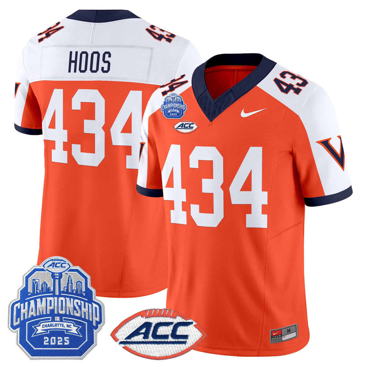 Men's Virginia Cavaliers 1995 Throwbacks Vapor Limited Jersey - 2025 ACC Championship Patch - All Stitched