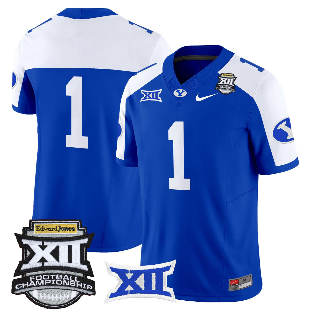 Men's BYU Cougars 2025 Big 12 Championship Vapor Limited Jersey - All Stitched