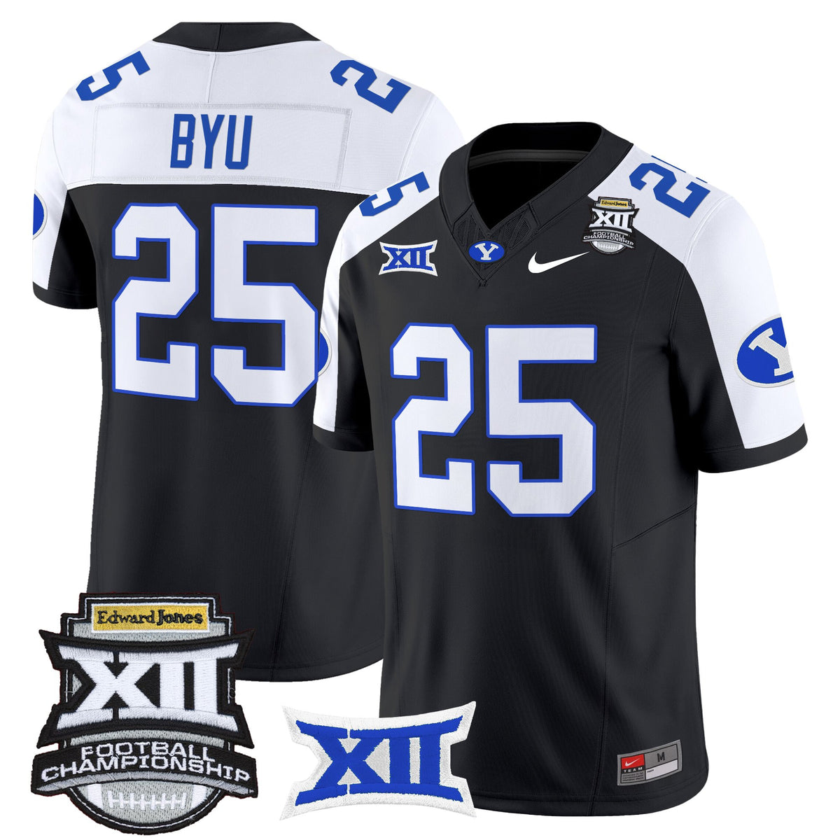 Men's BYU Cougars 2025 Big 12 Championship Vapor Limited Jersey - All Stitched