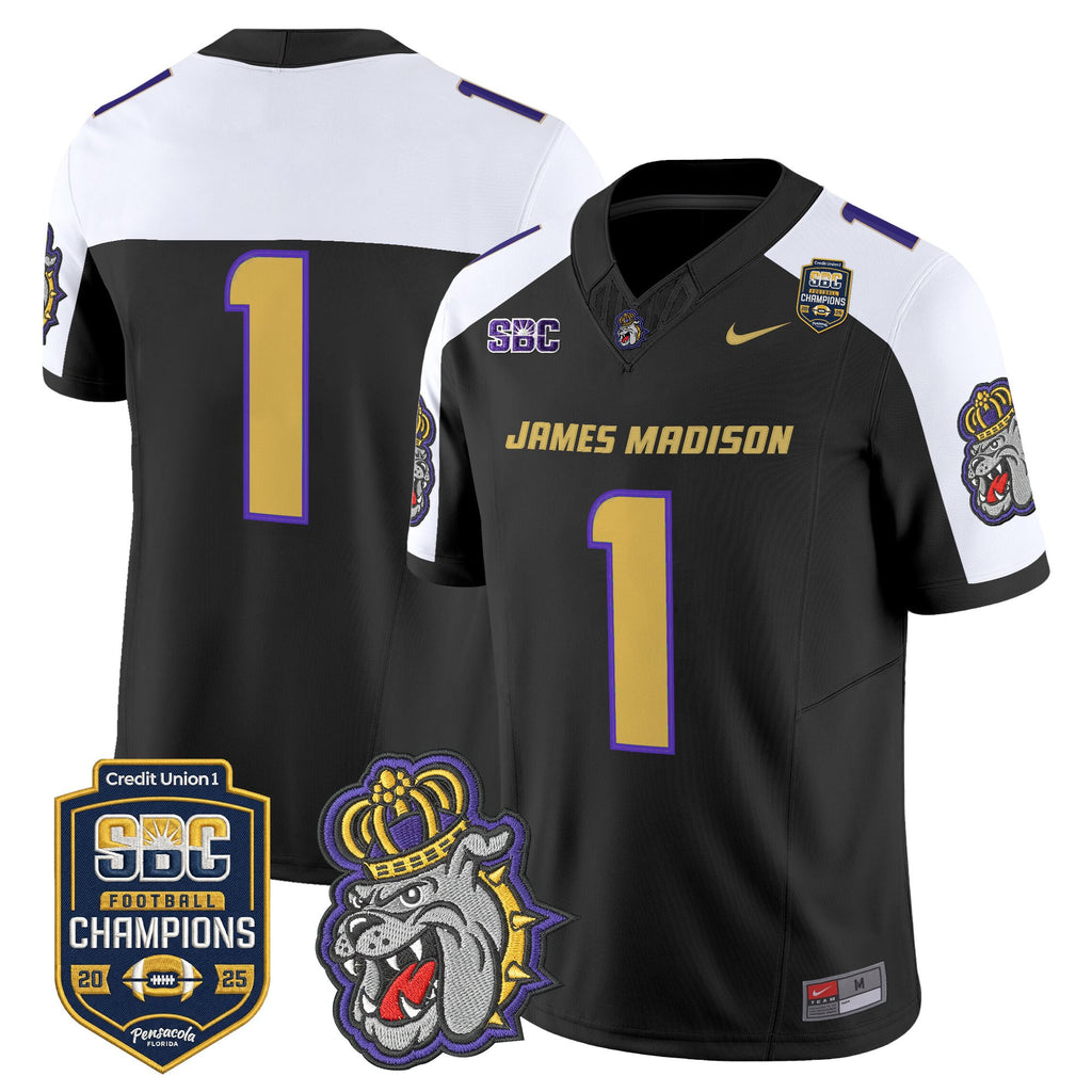 Men's James Madison Dukes 2025 SBC Champions Vapor Limited Jersey - All Stitched