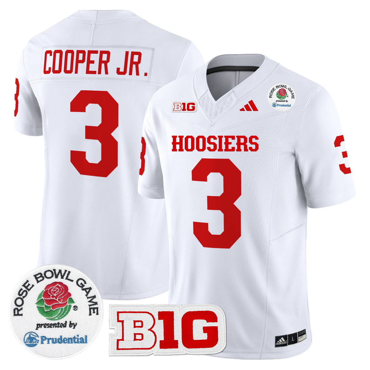 Men's Indiana Hoosiers 2025 Rose Bowl Vapor Limited Jersey - All Stitched