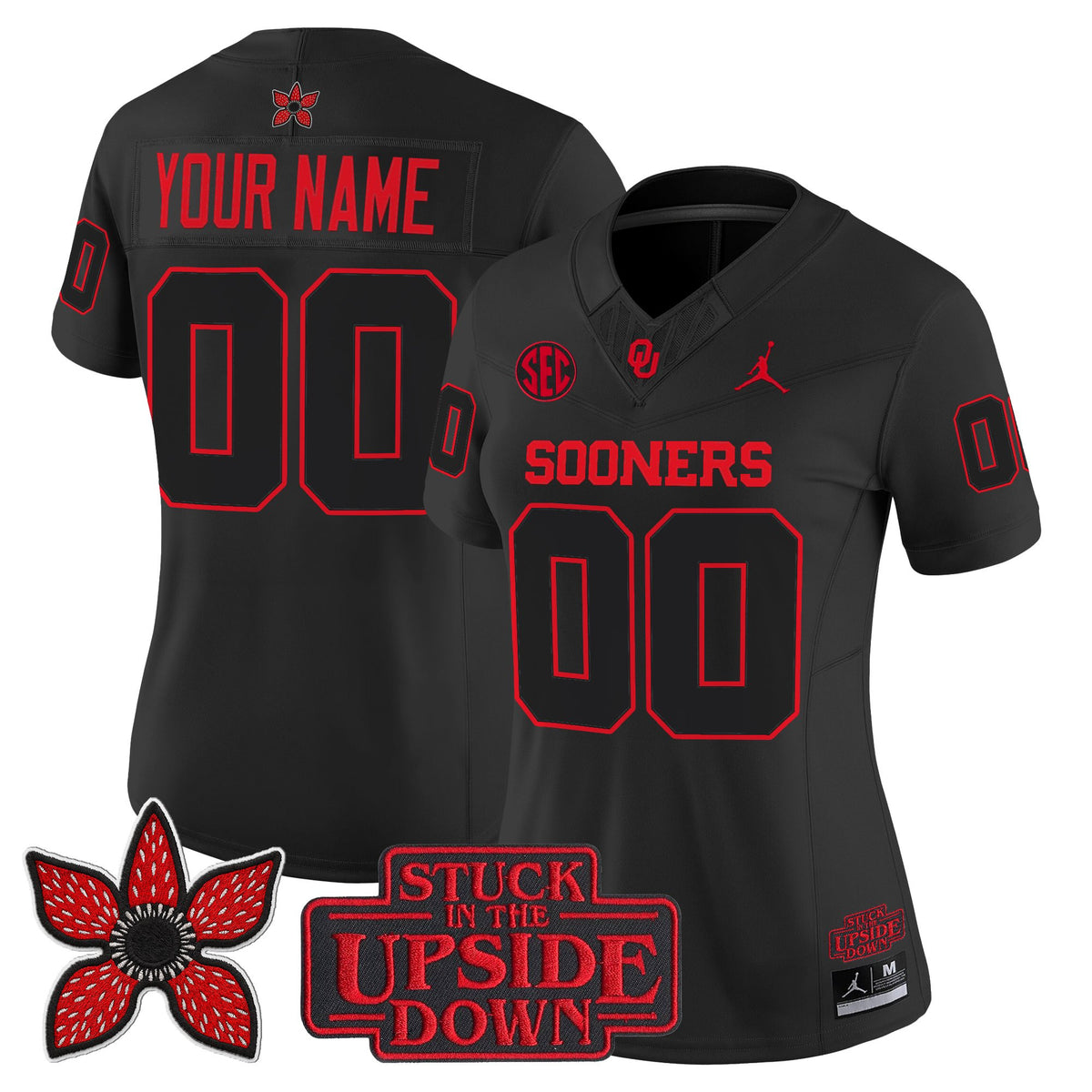 Oklahoma Sooners 'Stranger Things Edition' Vapor Limited Custom Jersey - All Stitched