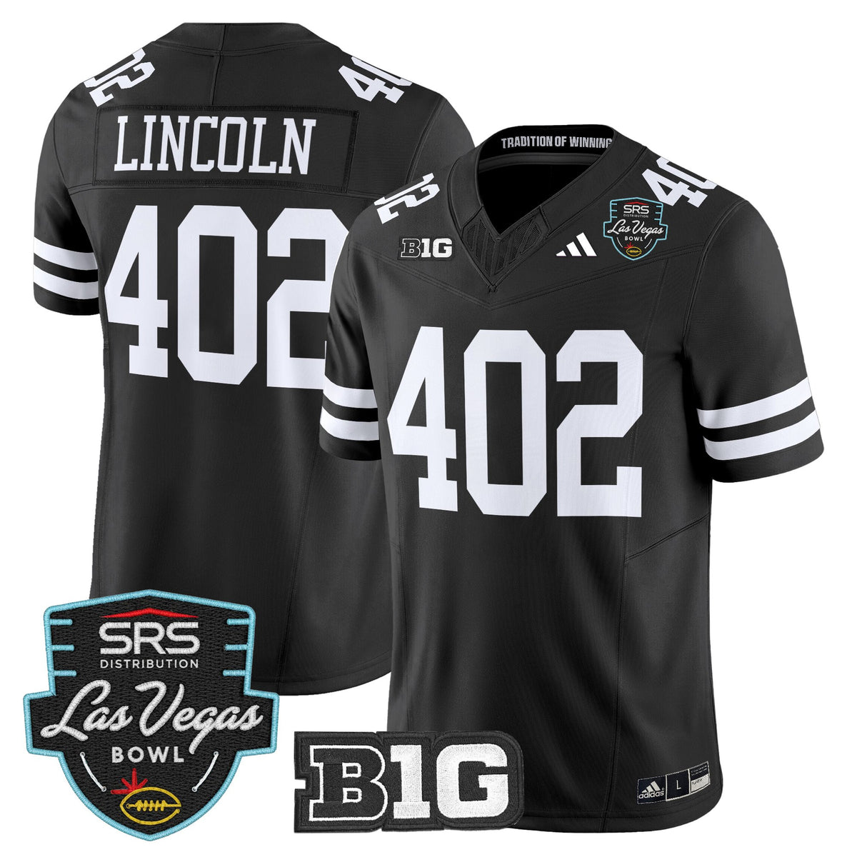 Men's Nebraska Cornhuskers 2025 Las Vegas Bowl Vapor Limited Jersey - All Stitched
