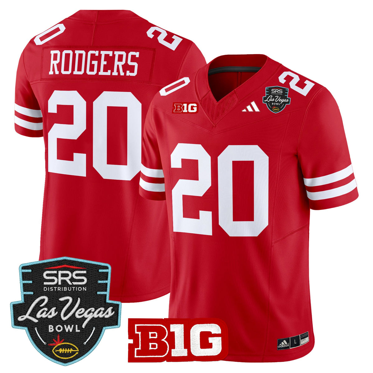 Men's Nebraska Cornhuskers 2025 Las Vegas Bowl Vapor Limited Jersey - All Stitched
