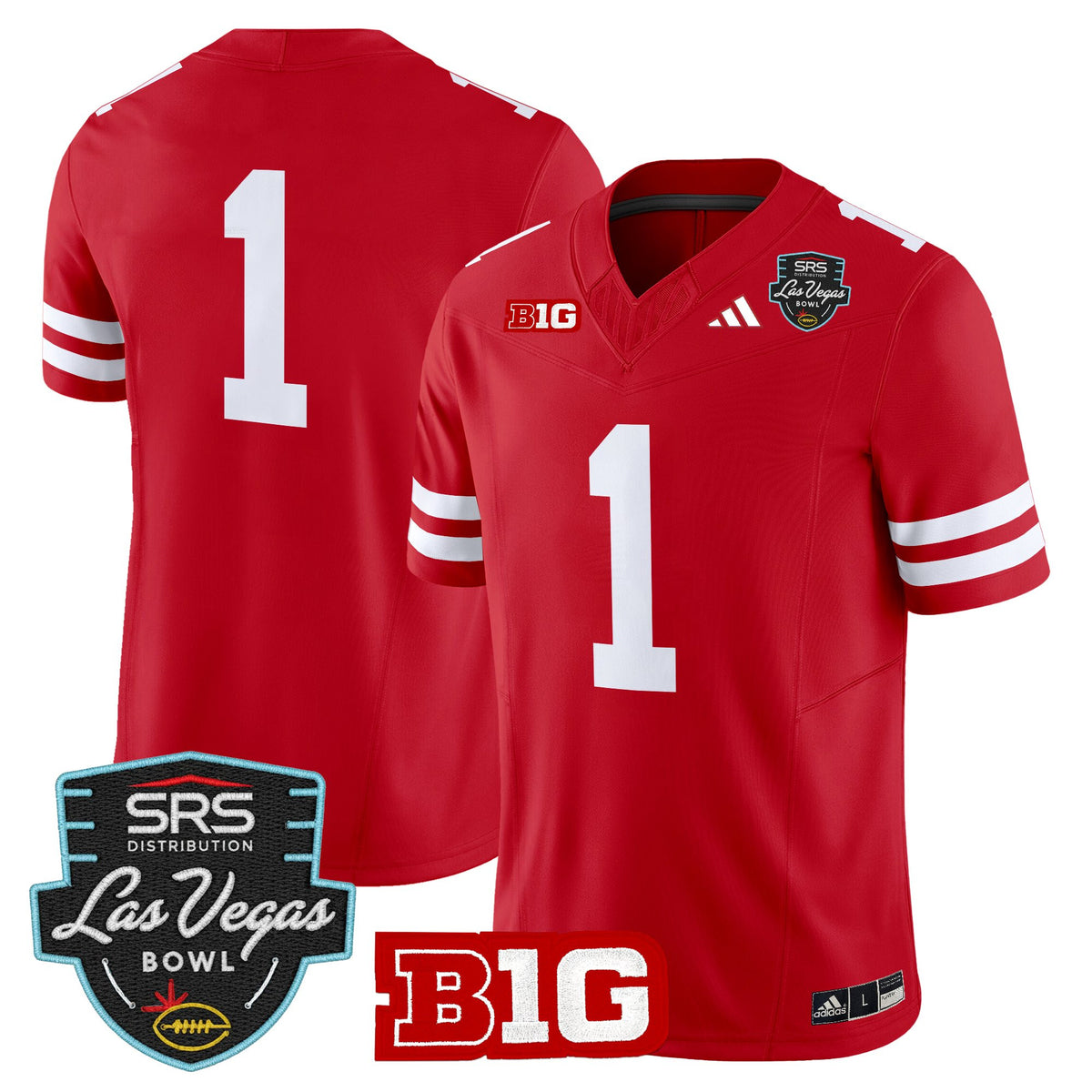 Men's Nebraska Cornhuskers 2025 Las Vegas Bowl Vapor Limited Jersey - All Stitched
