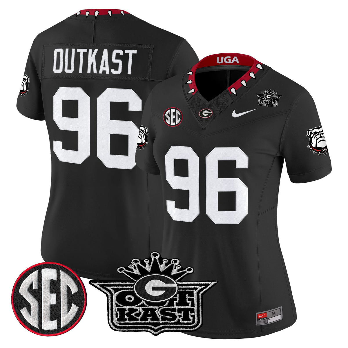 Women's Outkast x Georgia Bulldogs Vapor Limited Jersey - All stitched