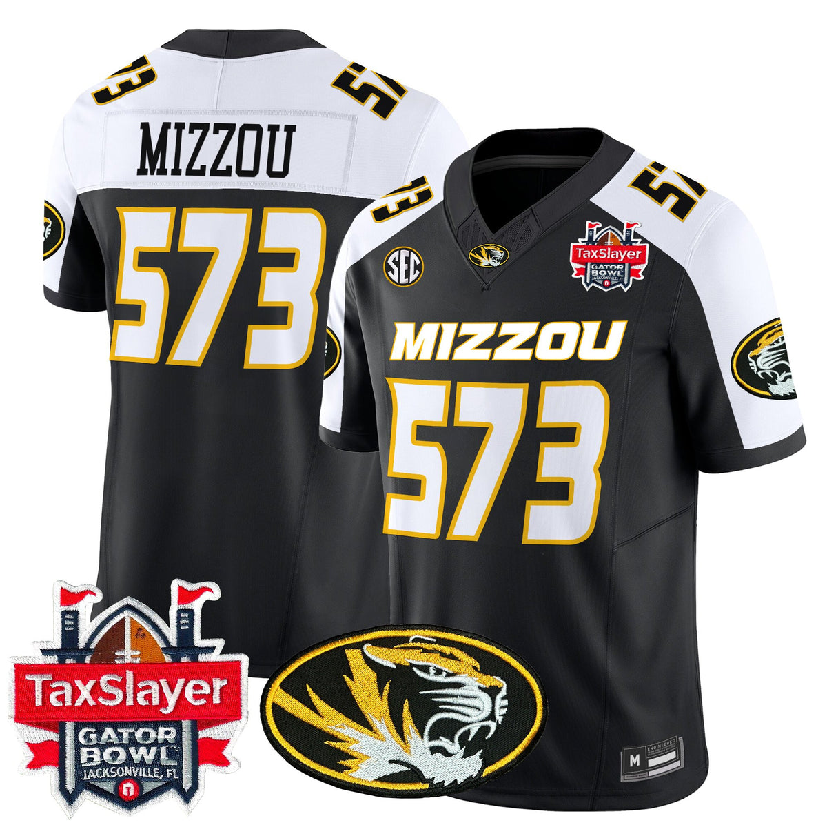 Men's Missouri Tigers 2025 Gator Bowl Vapor Limited Jersey - All Stitched