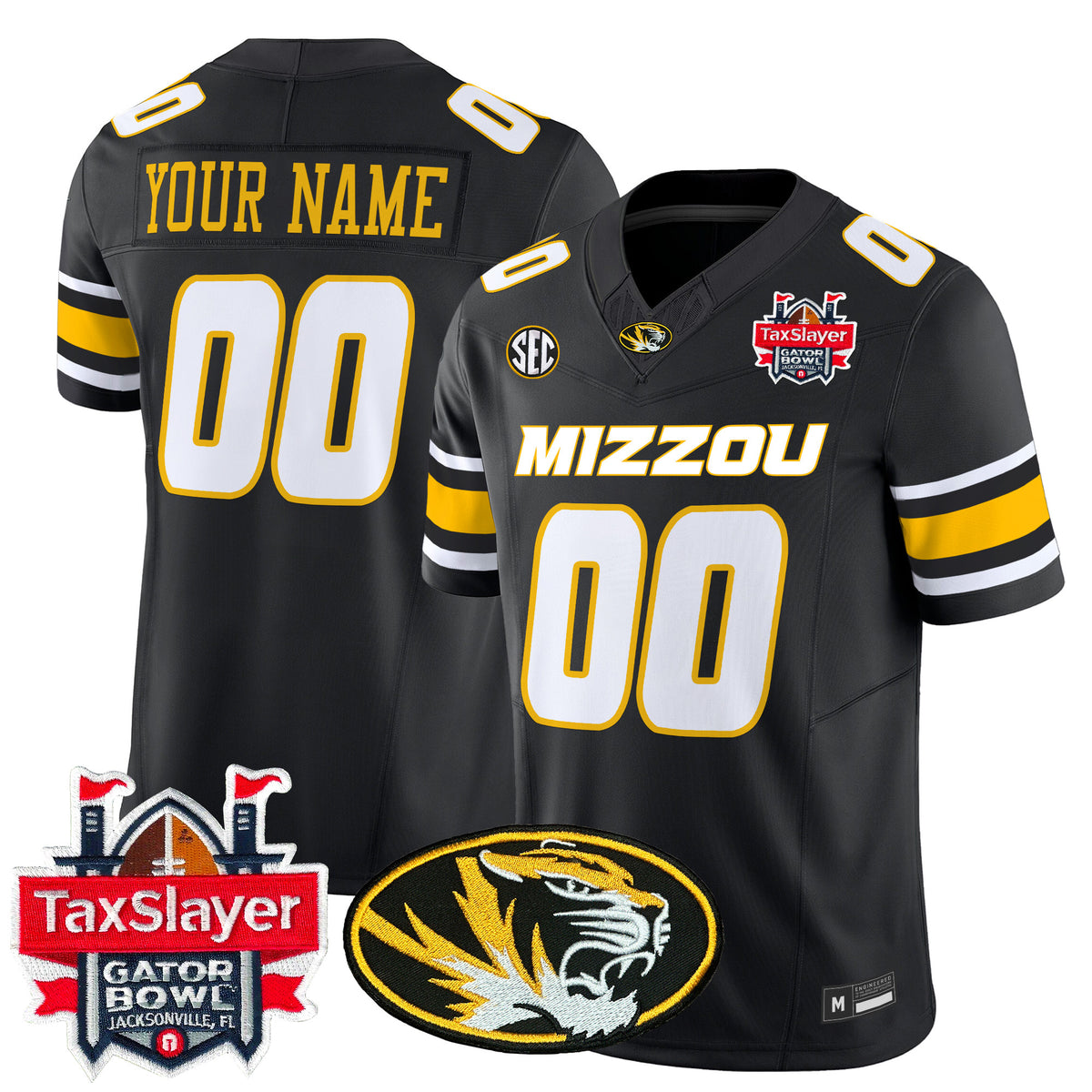Missouri Tigers 2025 Gator Bowl Vapor Limited Custom Jersey - All Stitched