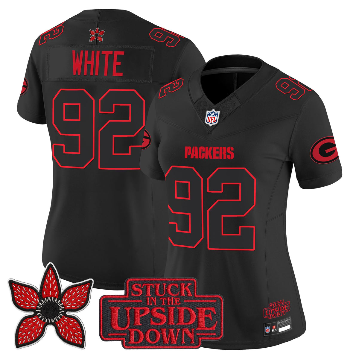 Green Bay Packers 'Stranger Things Edition' Vapor Limited Jersey - All Stitched