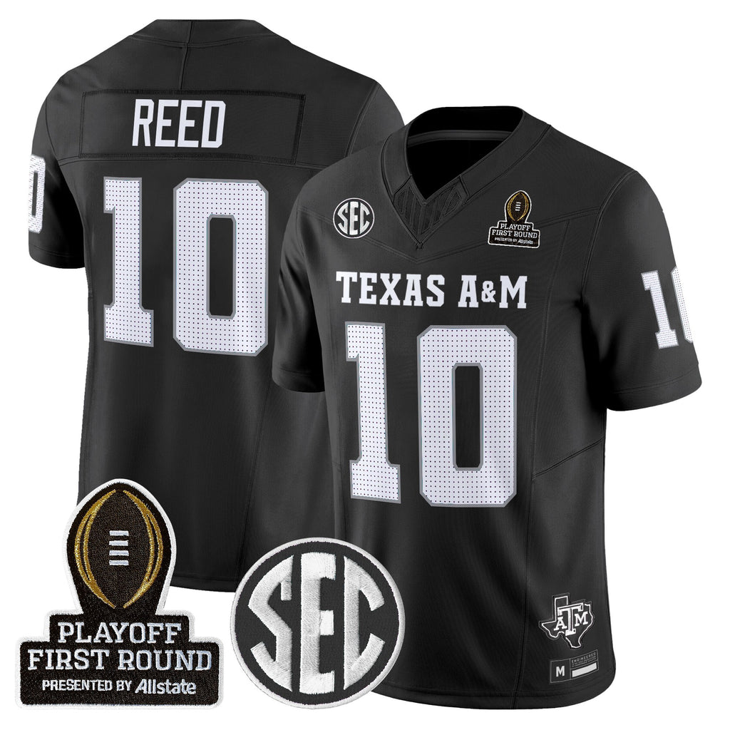 Men's Texas A&M Aggies 2025 Playoff First Round Vapor Limited Jersey - All Stitched