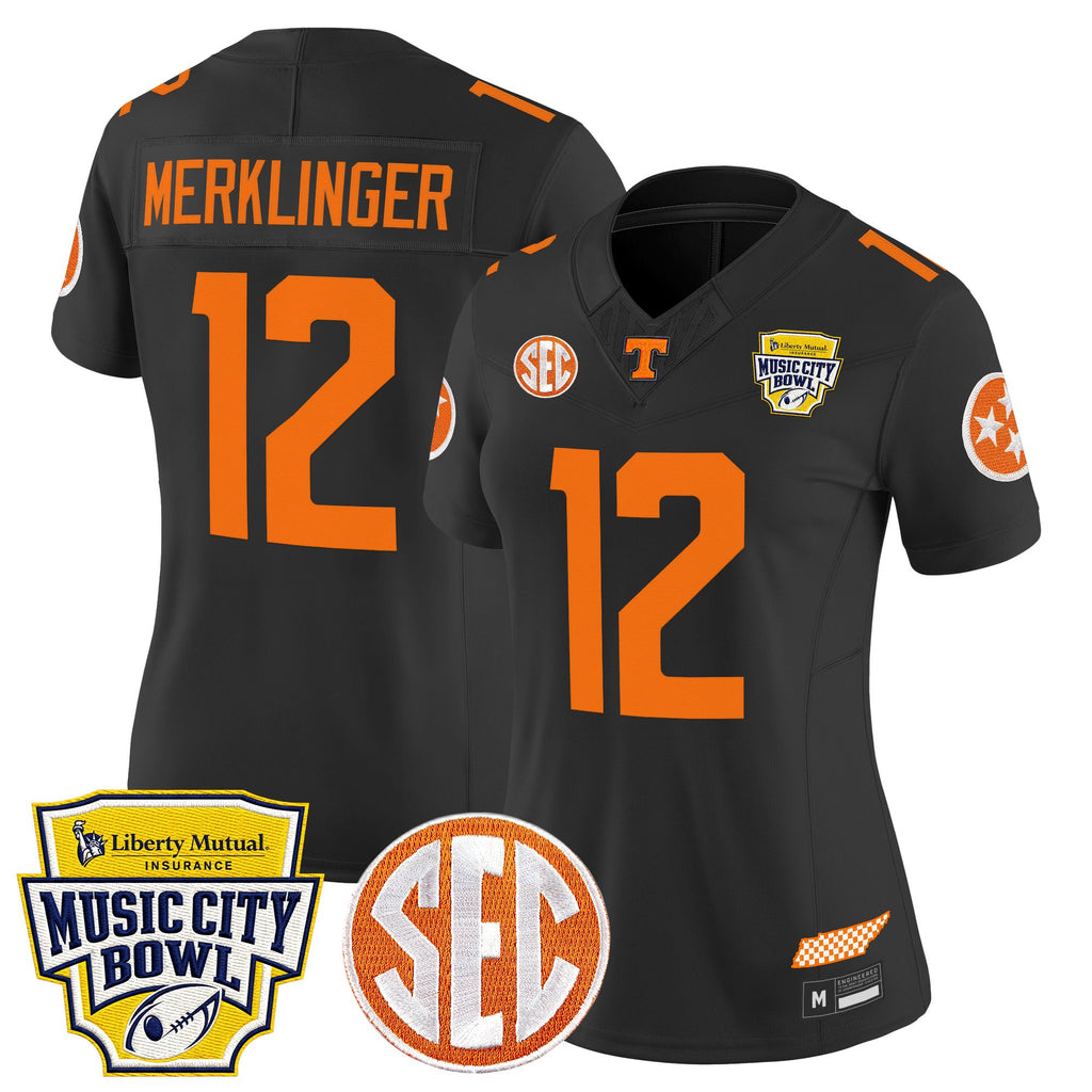 Women's Tennessee Volunteers 2025 Music City Bowl Vapor Limited Jersey - All Stitched