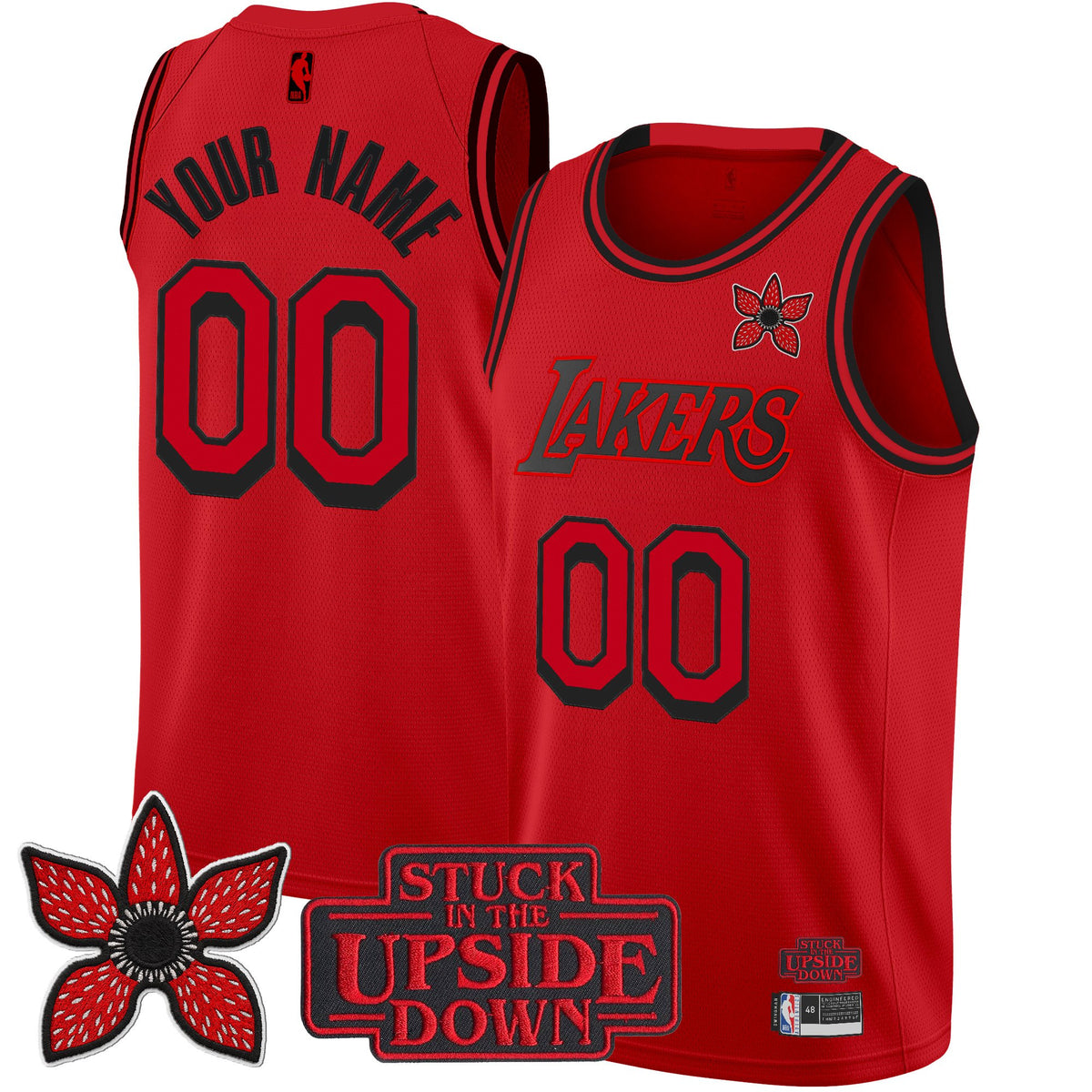 Los Angeles Lakers 'Stranger Things Edition' Swingman Custom Jersey - All Stitched