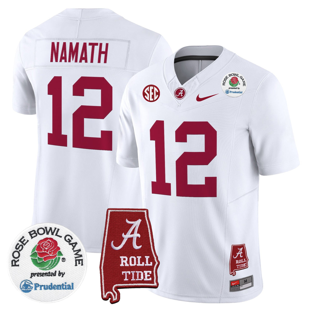 Men's Alabama Crimson Tide 2026 Rose Bowl Vapor Limited Jersey - All Stitched