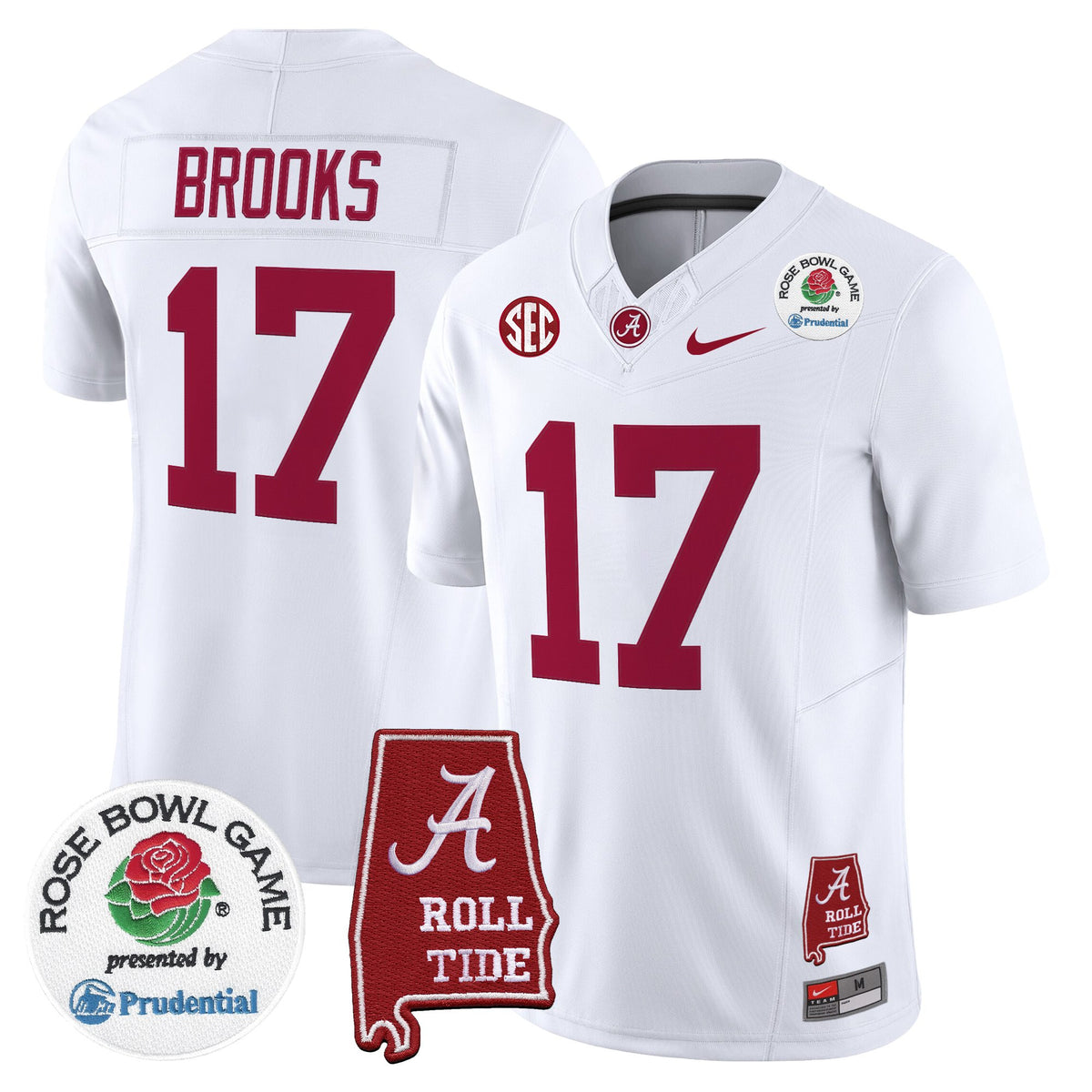 Men's Alabama Crimson Tide 2026 Rose Bowl Vapor Limited Jersey - All Stitched