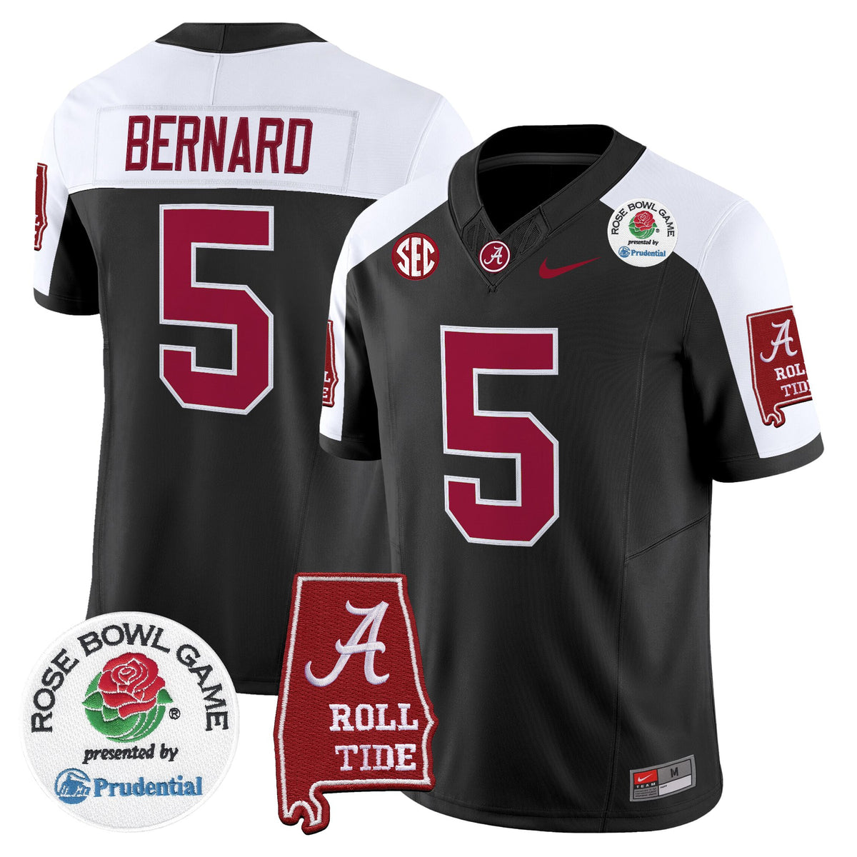 Men's Alabama Crimson Tide 2026 Rose Bowl Vapor Limited Jersey - All Stitched