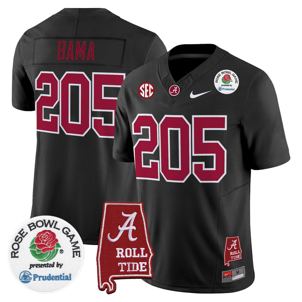 Men's Alabama Crimson Tide 2026 Rose Bowl Vapor Limited Jersey - All Stitched