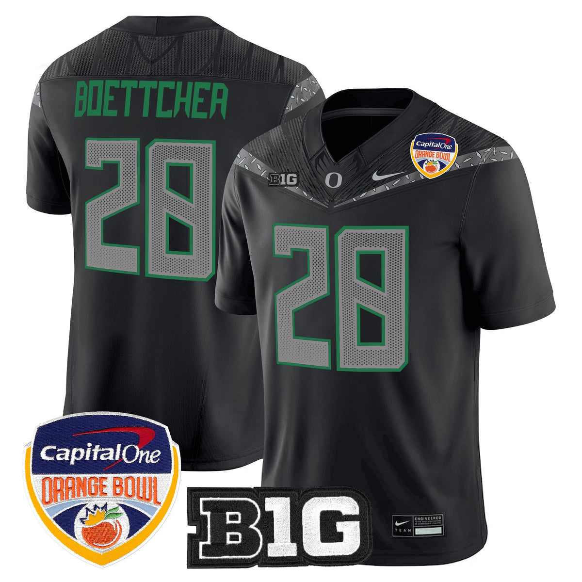 Men's Oregon Ducks 2026 Orange Bowl Vapor Limited Jersey - All Stitched