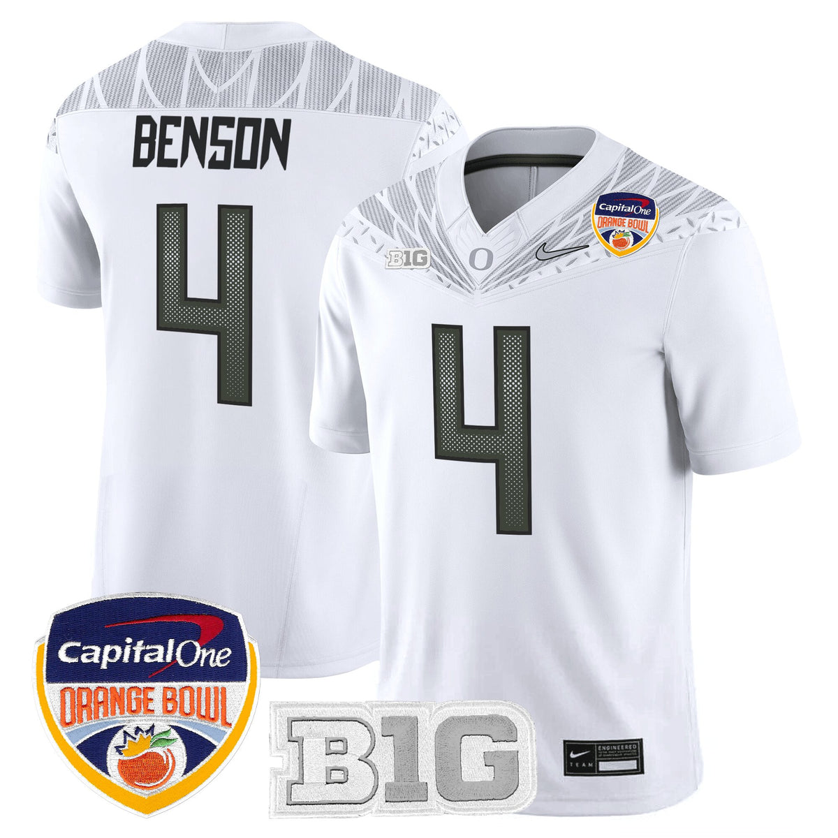 Men's Oregon Ducks 2026 Orange Bowl Vapor Limited Jersey - All Stitched