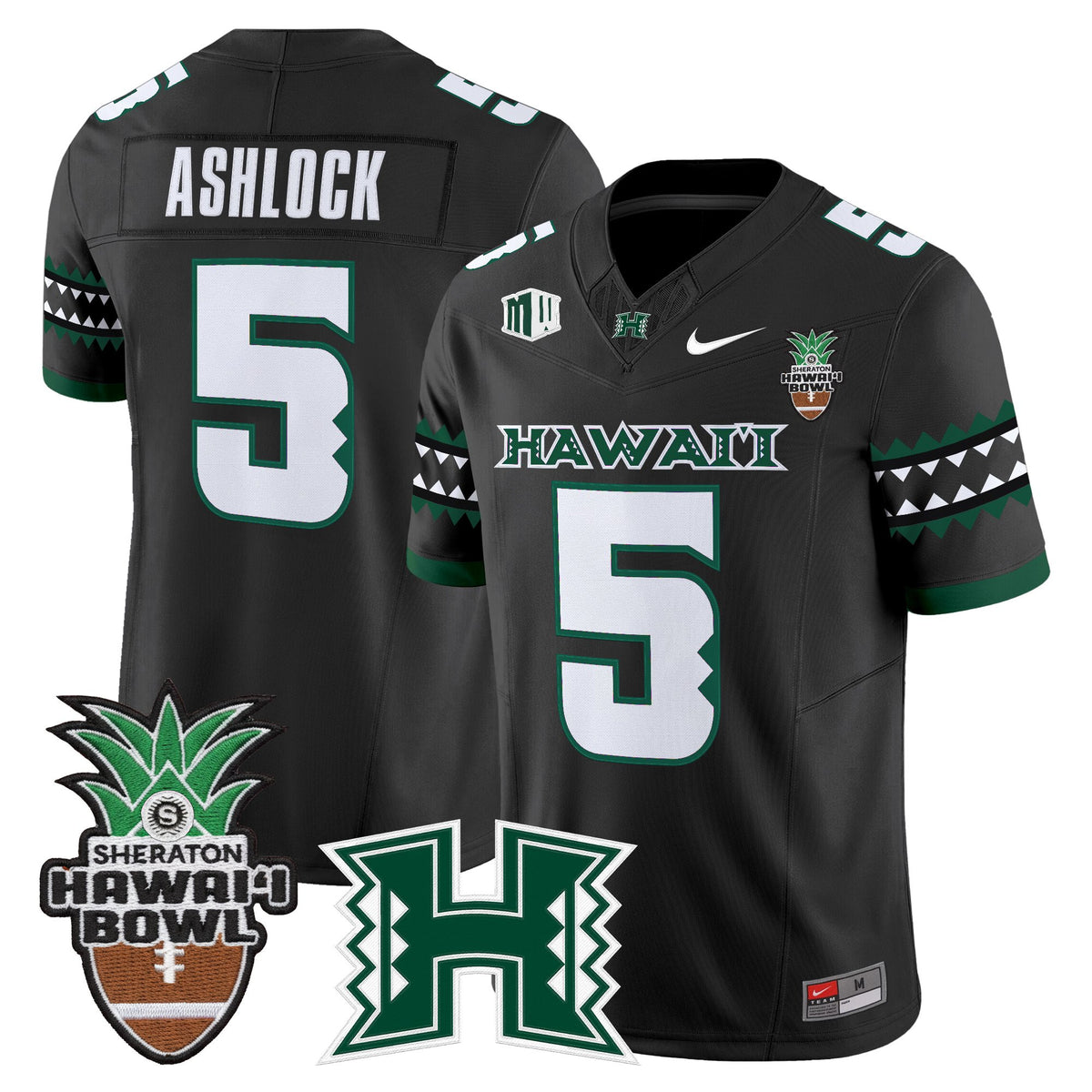 Men's Hawai'i Rainbow Warriors 2025 Hawai'i Bowl Vapor Limited Jersey - All Stitched