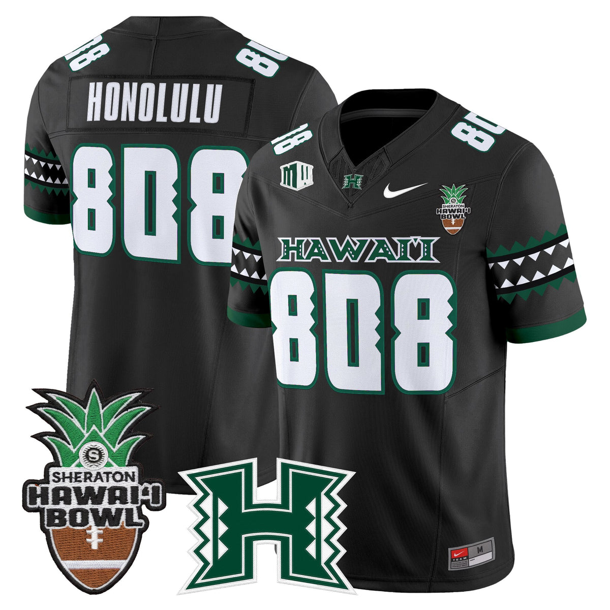 Men's Hawai'i Rainbow Warriors 2025 Hawai'i Bowl Vapor Limited Jersey - All Stitched
