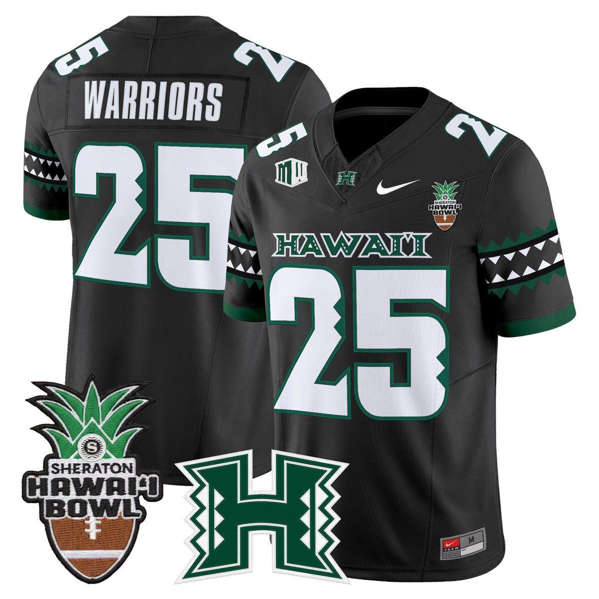 Men's Hawai'i Rainbow Warriors 2025 Hawai'i Bowl Vapor Limited Jersey - All Stitched