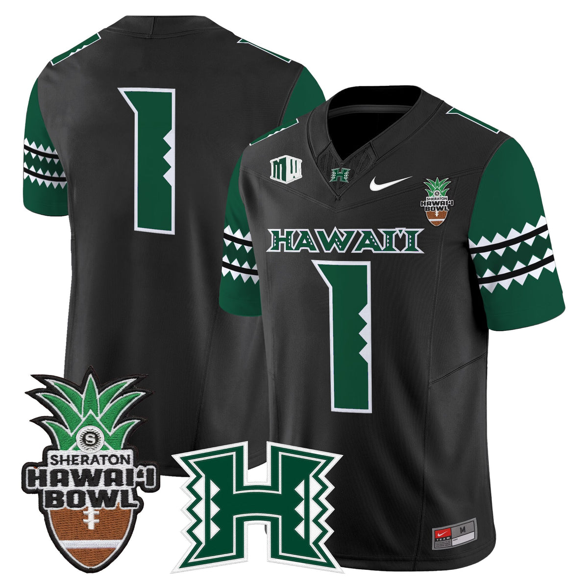 Men's Hawai'i Rainbow Warriors 2025 Hawai'i Bowl Vapor Limited Jersey - All Stitched