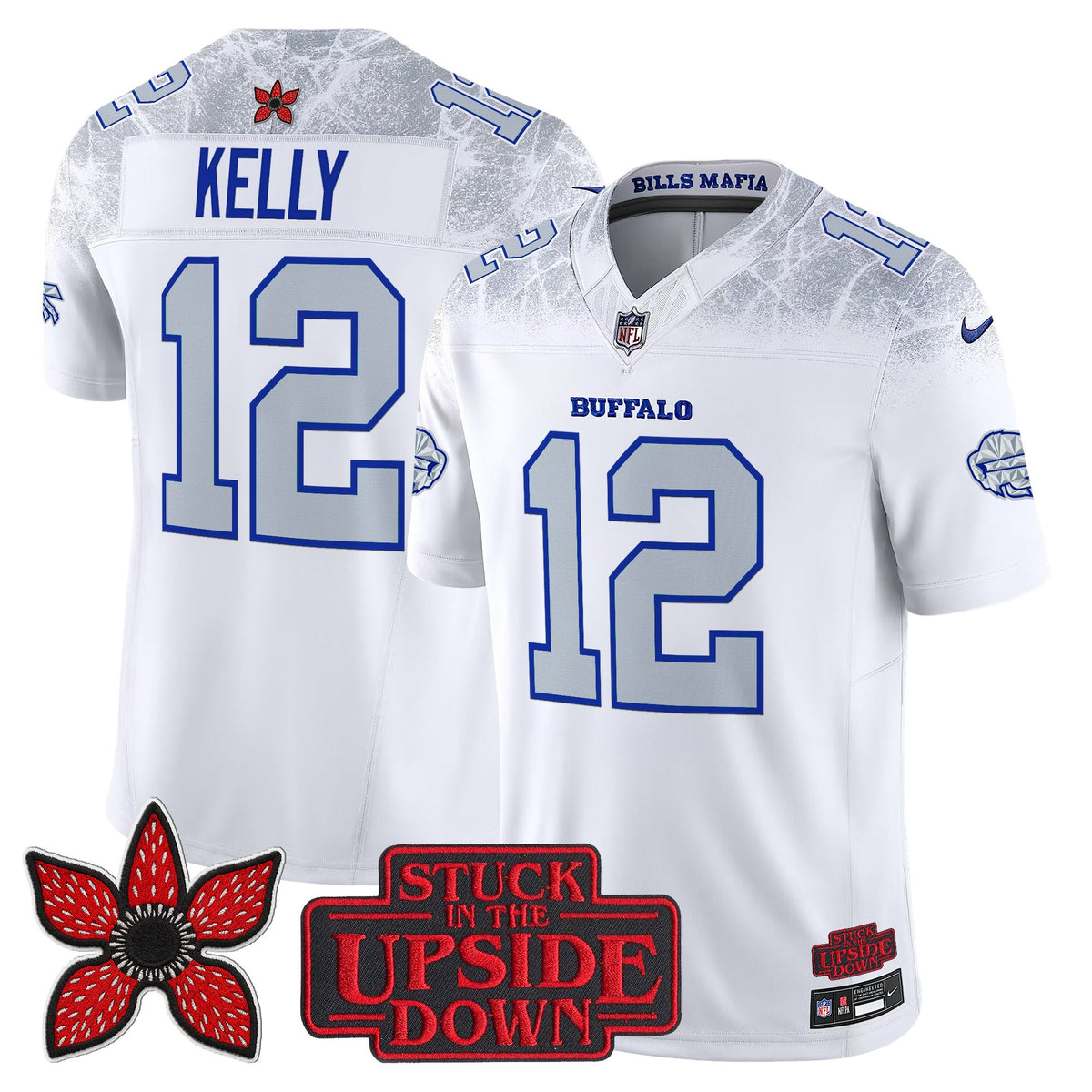 Men's Buffalo Bills 'Stranger Things Edition' Vapor Limited Jersey V2 - All Stitched