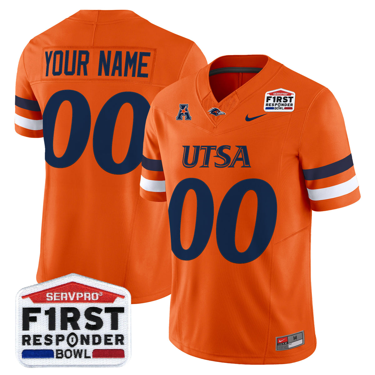 UTSA Roadrunners 2025 First Responder Bowl Vapor Limited Custom Jersey - All Stitched