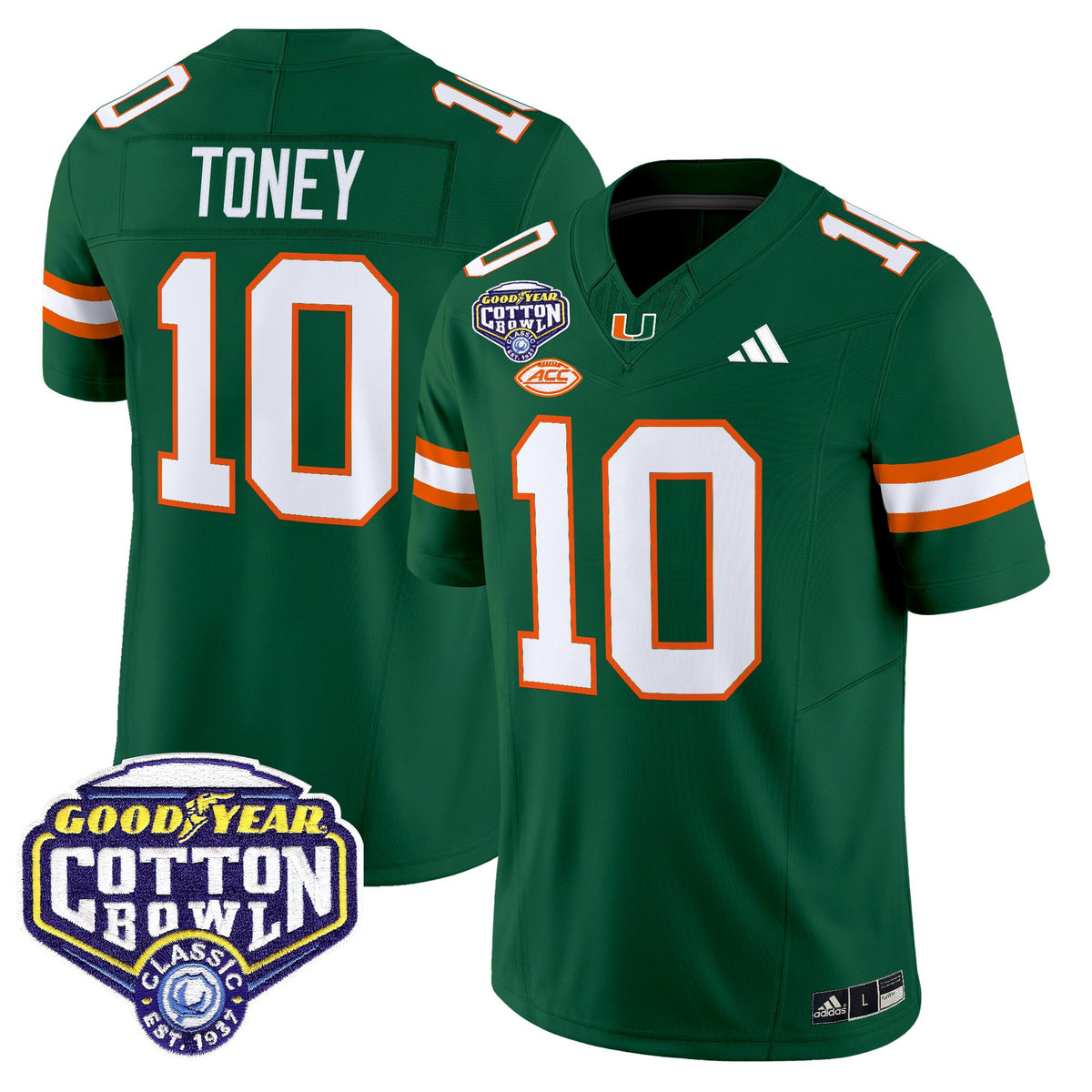 Men's Miami Hurricanes 2025 Cotton Bowl Vapor Limited Jersey - All Stitched