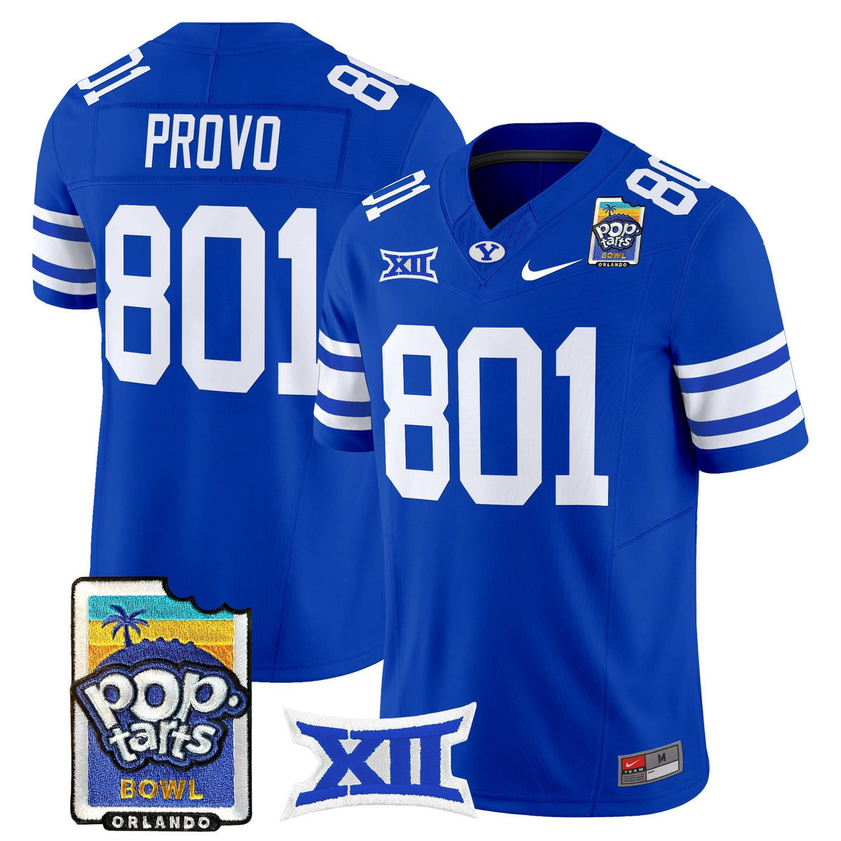 Men's BYU Cougars 2025 Pop-Tarts Bowl Vapor Limited Jersey - All Stitched