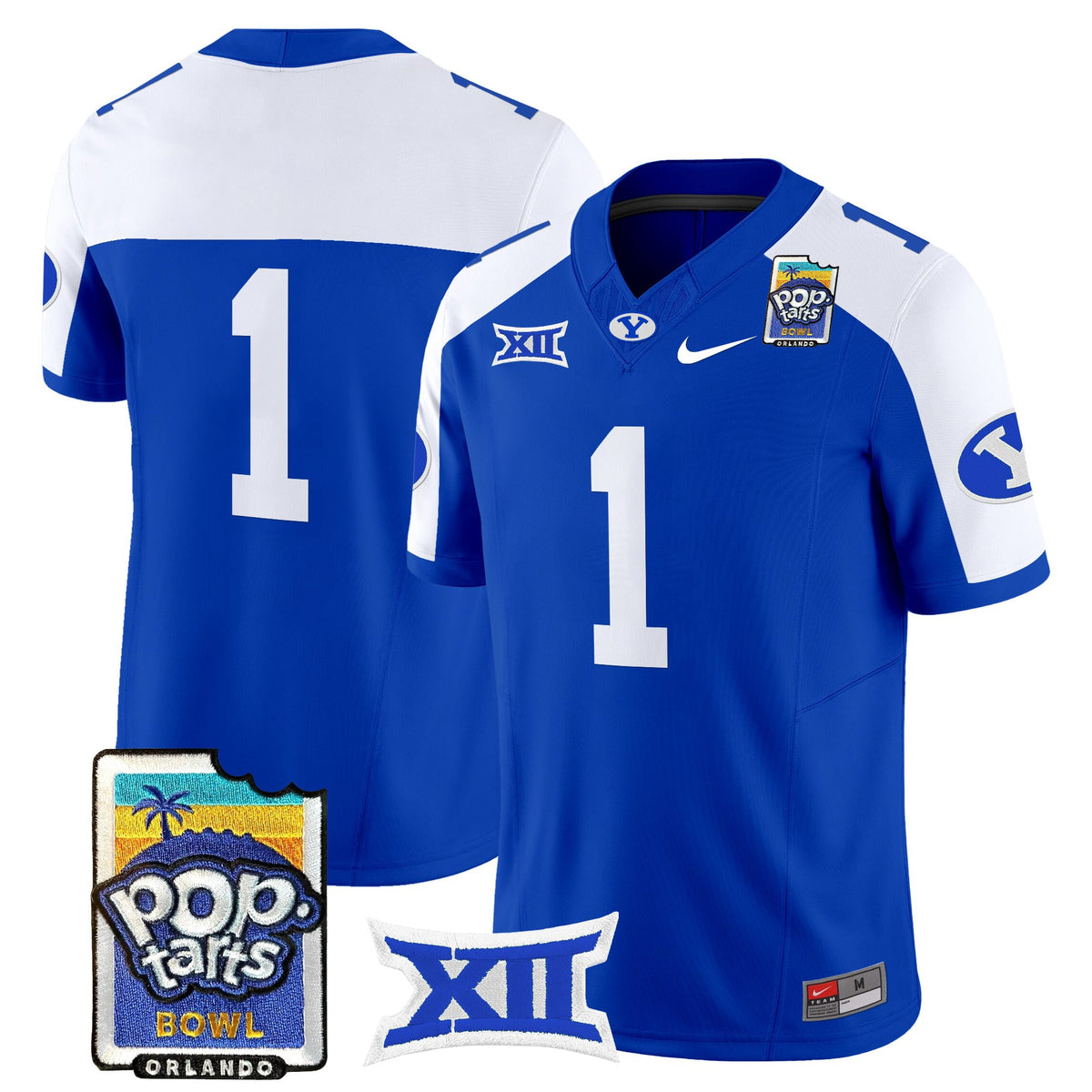 Men's BYU Cougars 2025 Pop-Tarts Bowl Vapor Limited Jersey - All Stitched