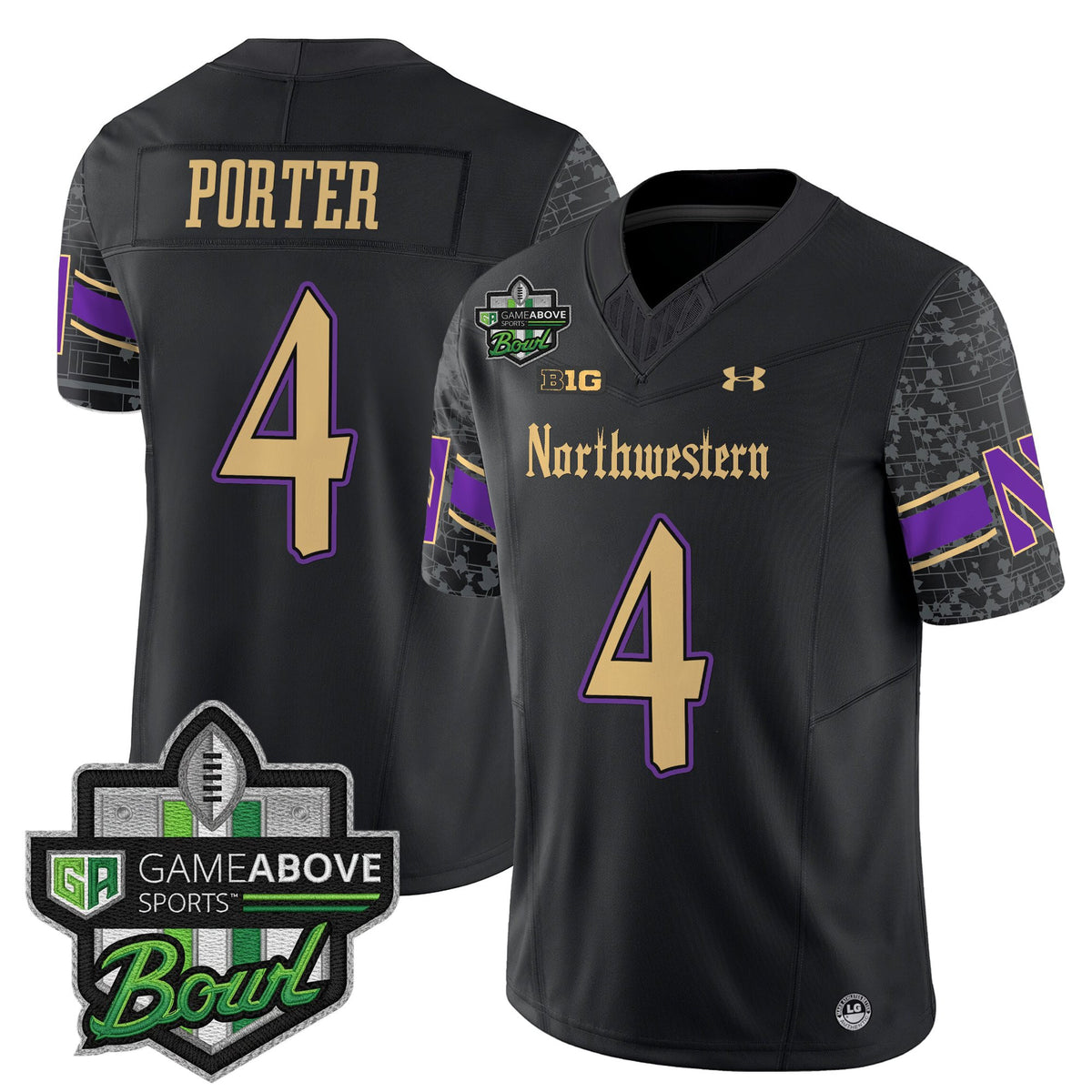 Men's Northwestern Wildcats 2025 GameAbove Sports Bowl Vapor Limited Jersey - All Stitched